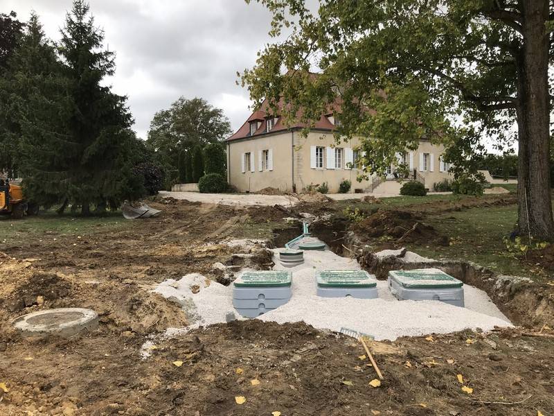 plusieurs microstation d'assainissment